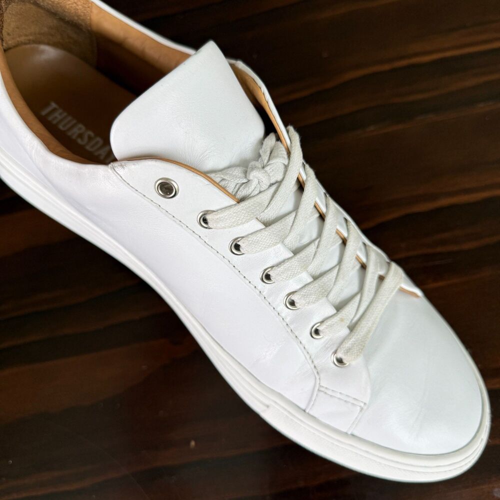 Thursday Boot Co. Everyday White Encore Minimalist low-Top Sneaker Men Size 12.5 - Picture 6 of 12
